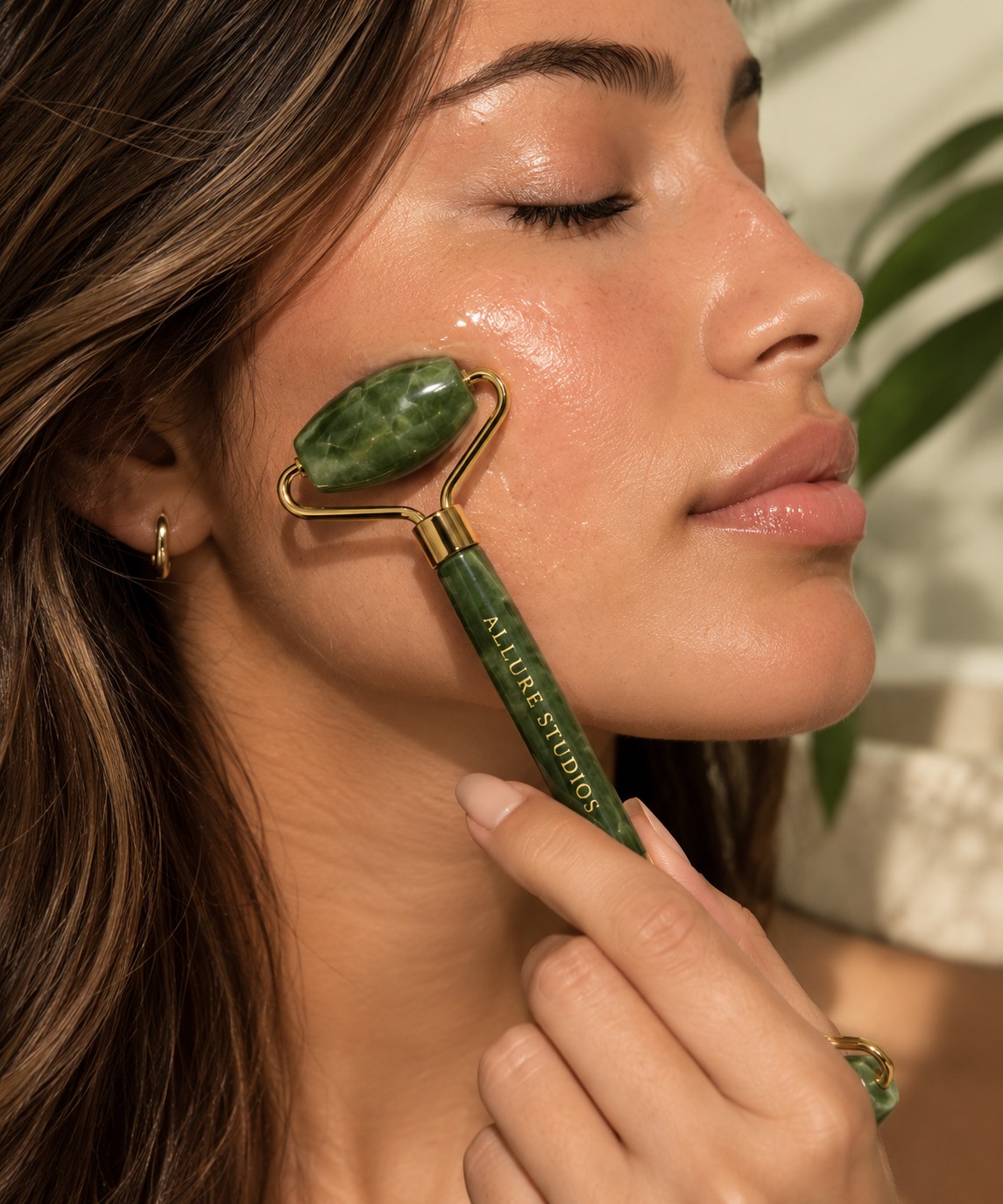 Jade Facial Roller & Gua Sha Set